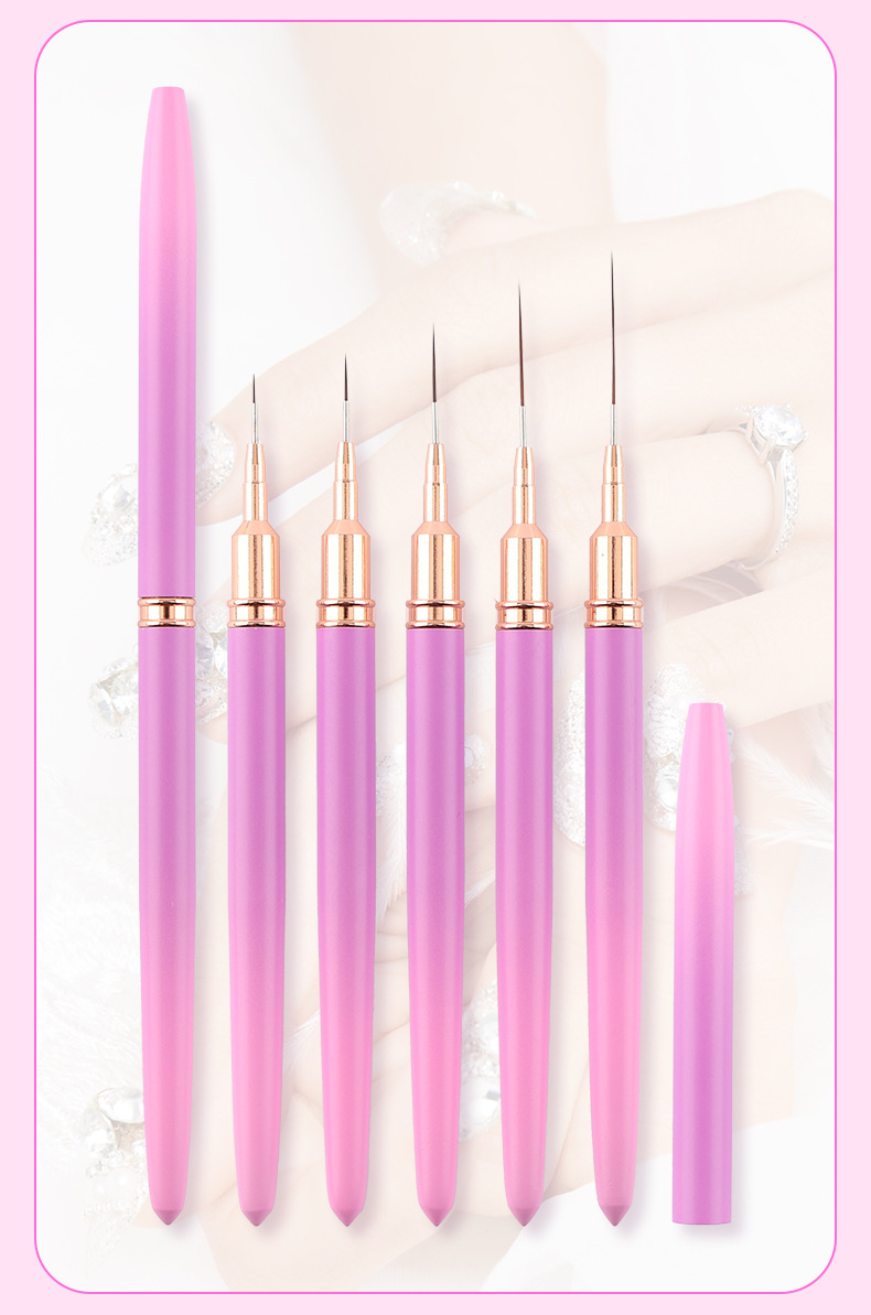 美甲拉线笔细美甲彩绘笔画花细勾线笔批发美甲用品美容护肤彩妆工具详情4