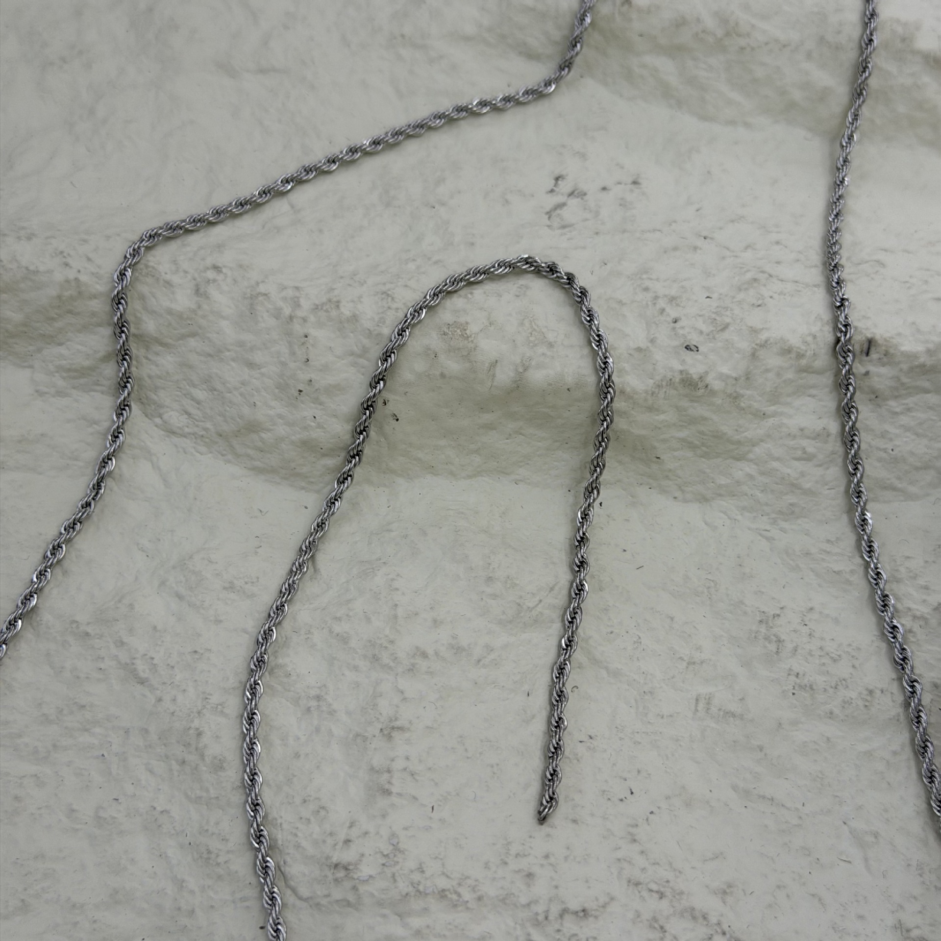 Metal twist chains, stainless steel twisted ropes, twist chains, jewelry accessories, bracelets, necklaces, semi-finished chains, multiple specifications pic 13