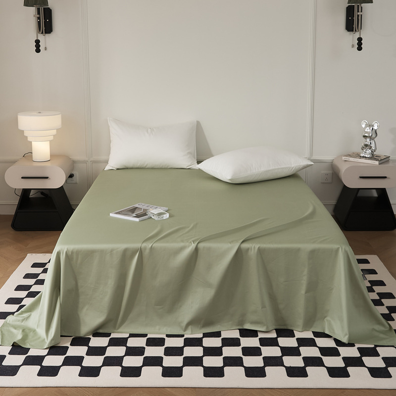 Single-piece quilt cover, pure cotton long-staple cotton bed sheet, bed cap, oversized quilt cover, skin-friendly single and double solid color bedding pic 53