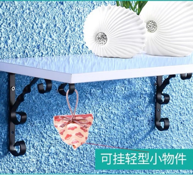 墙上置物架花式铁艺支架花架铁支架三角支架支撑架支架详情6