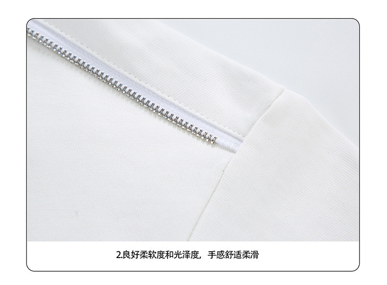 Heavy cotton short-sleeved T-shirt for men, Spring/Summer 2025, American letter print zipper design, loose and versatile base layer pic 28