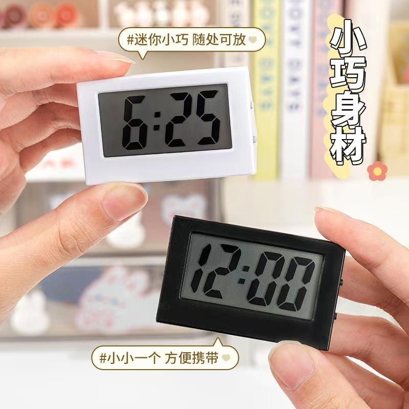 卧室简约便携电子时钟迷你静音桌面大字表学生考试家用小型老人钟详情2