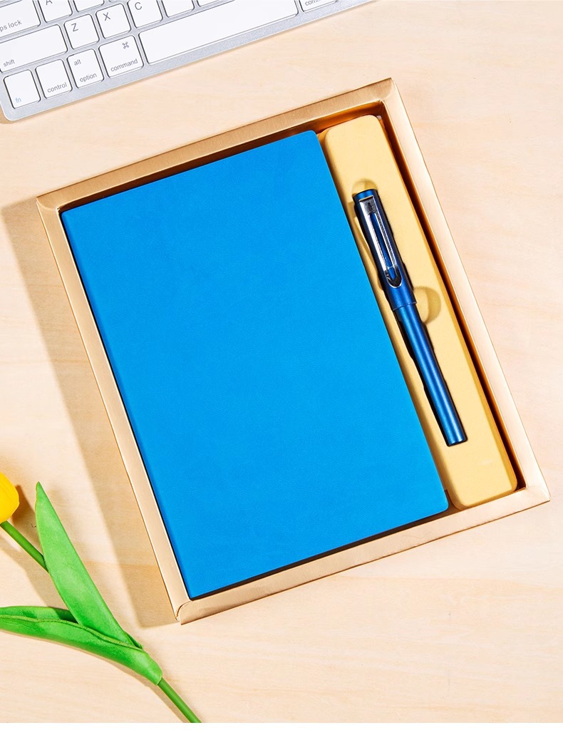 Customized soft leather notebooks with logo printing, free engraving, diaries, business office meeting record books, and custom-made notebooks pic 19