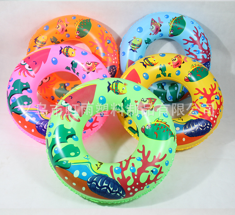 卡通儿童游泳座圈 婴儿游泳圈50-90麻纹圈儿童腋下浮圈救生圈详情28