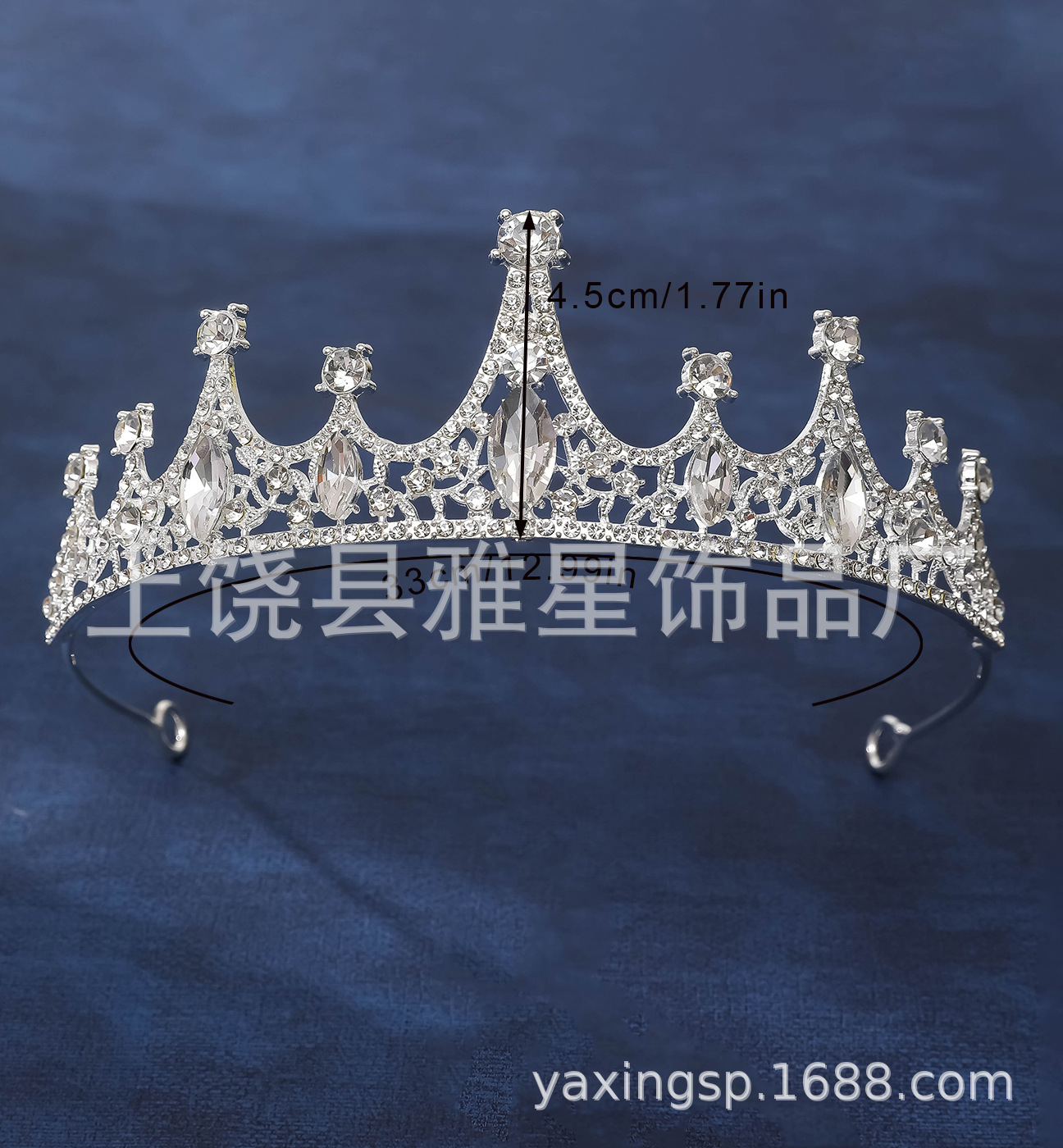 Nuevo estilo venta directa de fábrica tiara para niños tiara para niñas aros de pelo de cristal espectáculo de cumpleaños para niños accesorios de boda pic 19