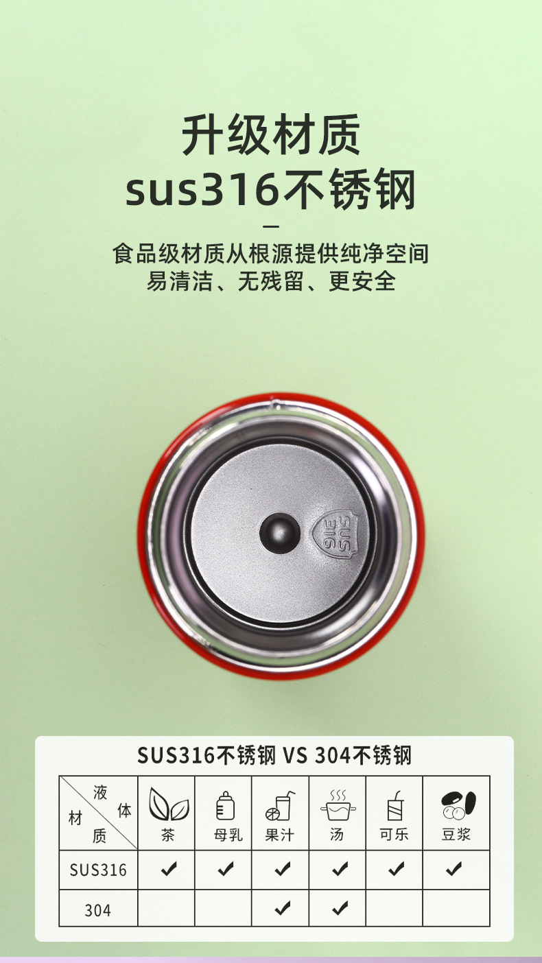 跨境316不锈钢保温杯简约迷你杯便携高颜值小巧水杯口袋杯子批发详情3