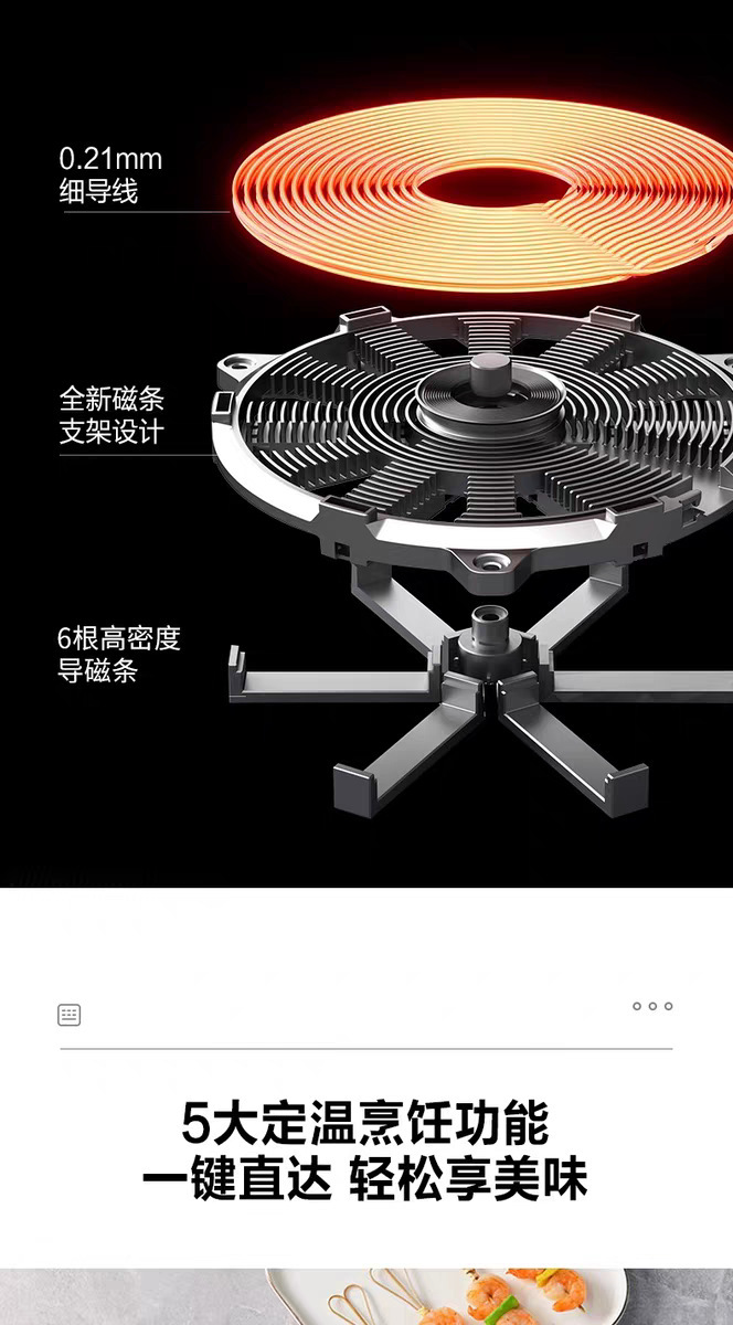 美旳电磁炉家用大功率多功能爆炒火锅节能防水烹饪炒菜电炉详情7
