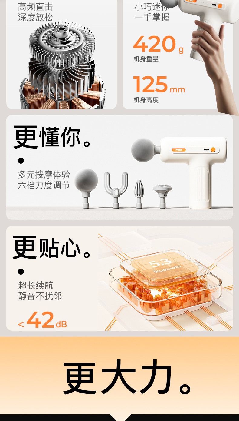 fed筋膜枪肌肉放松按摩器仪迷你肌膜枪颈膜抢男女电动静音专业级详情9