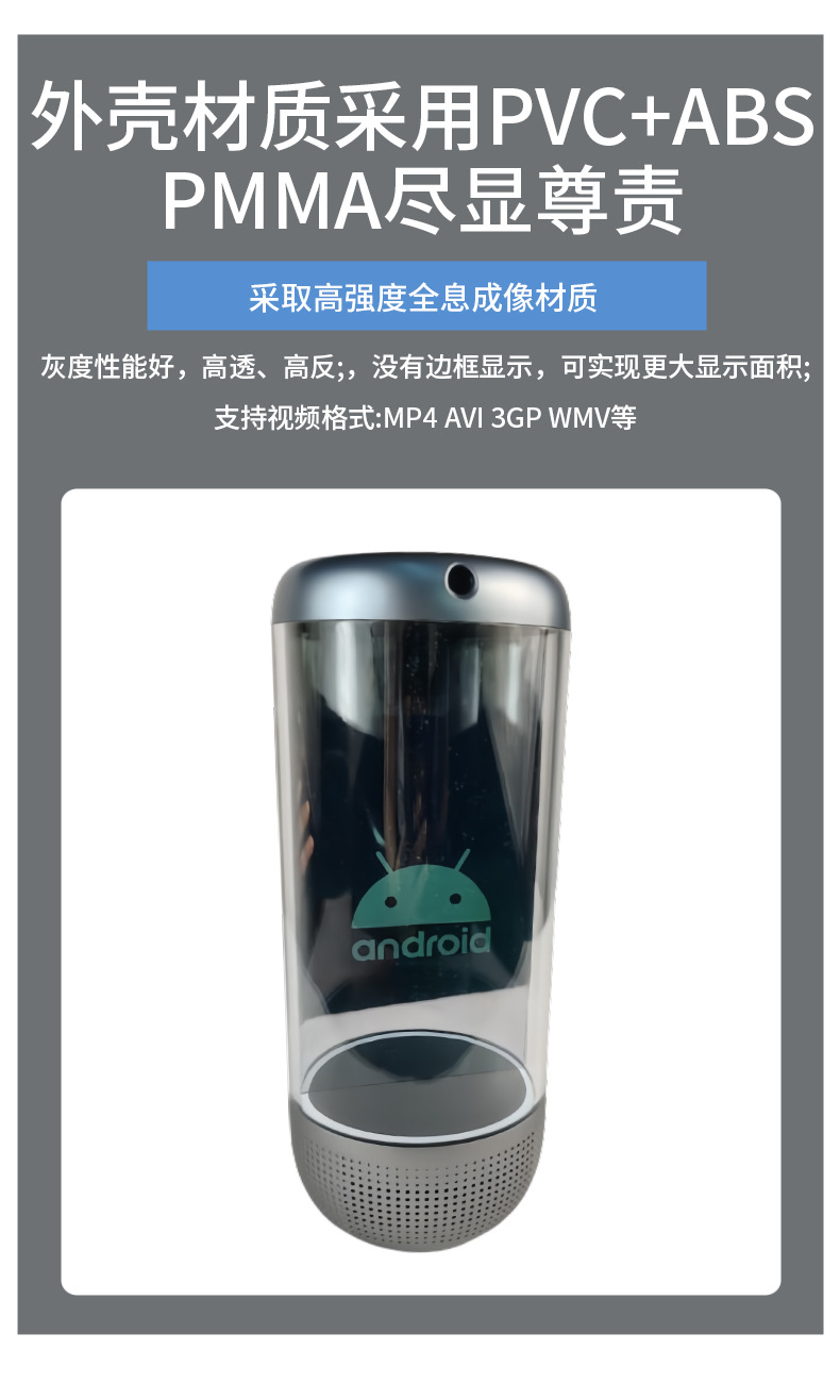 Source factory 5.5-inch digital human holographic cabin, AI digital human, AI voice model, voice assistant, virtual human pic 2