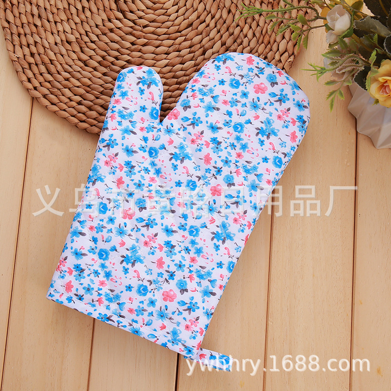 【 Chi Jia 】 Small floral microwave oven, Japanese heat insulation and anti-scald oven, Baking gift, promotional item, advertisement, thickened gloves pic 3