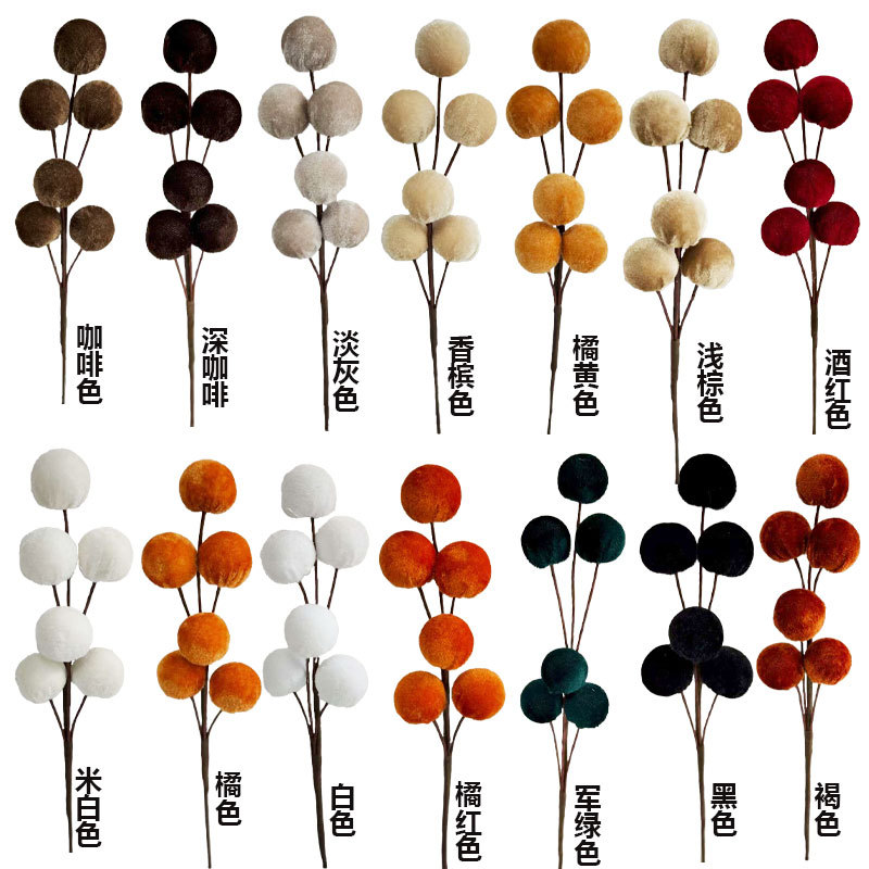 Merry Christmas! New velvet sphere ball paddle Christmas tree decoration Christmas tree wreath decoration factory store pic 9