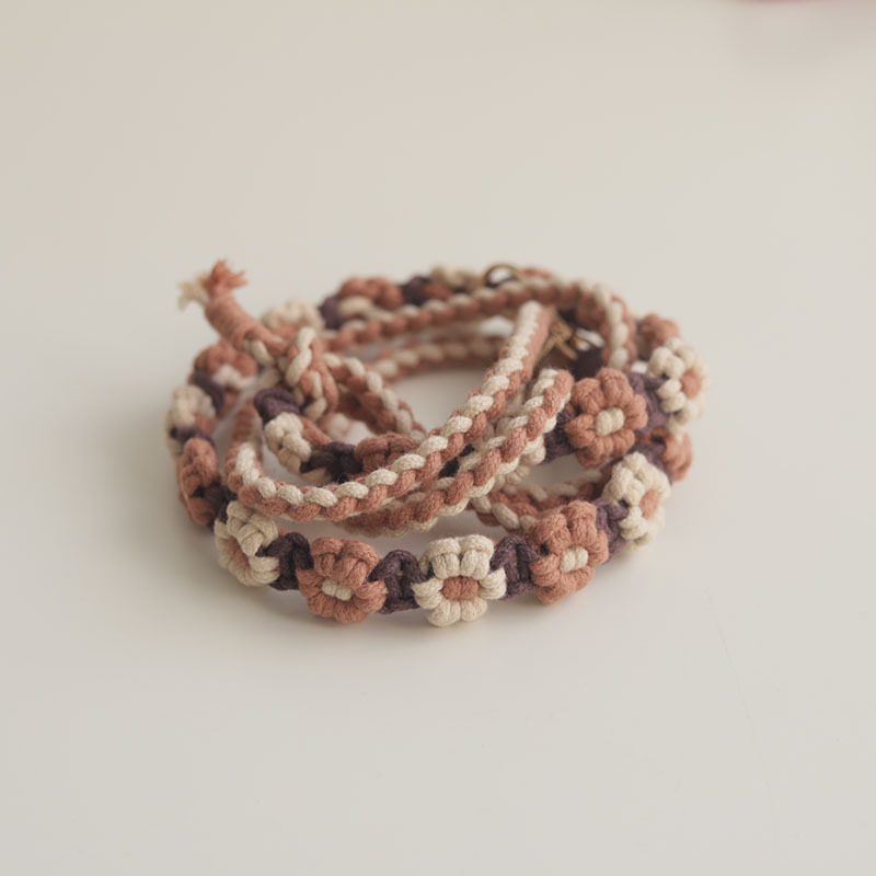 可调节手机挂绳编织相机背带 ins高颜值雏菊花朵斜挎挂脖手机挂链详情24