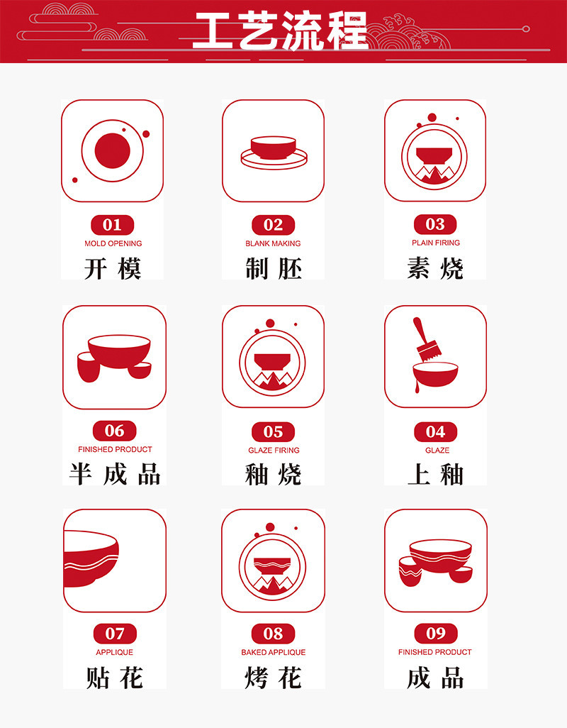 批发功夫茶具套装耐高温全套家用茶壶茶杯简约盖碗国潮风茶盘详情5