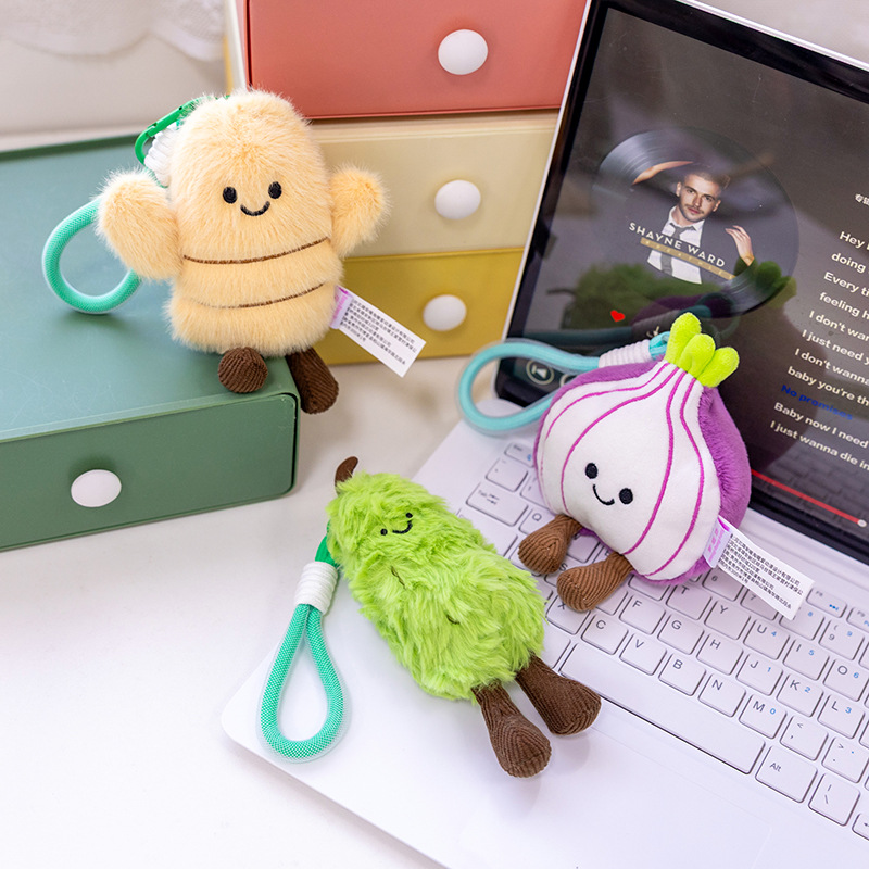 创意果蔬葱姜西红柿洋葱玩具可爱挂件毛绒玩具公仔钥匙扣玩偶详情38