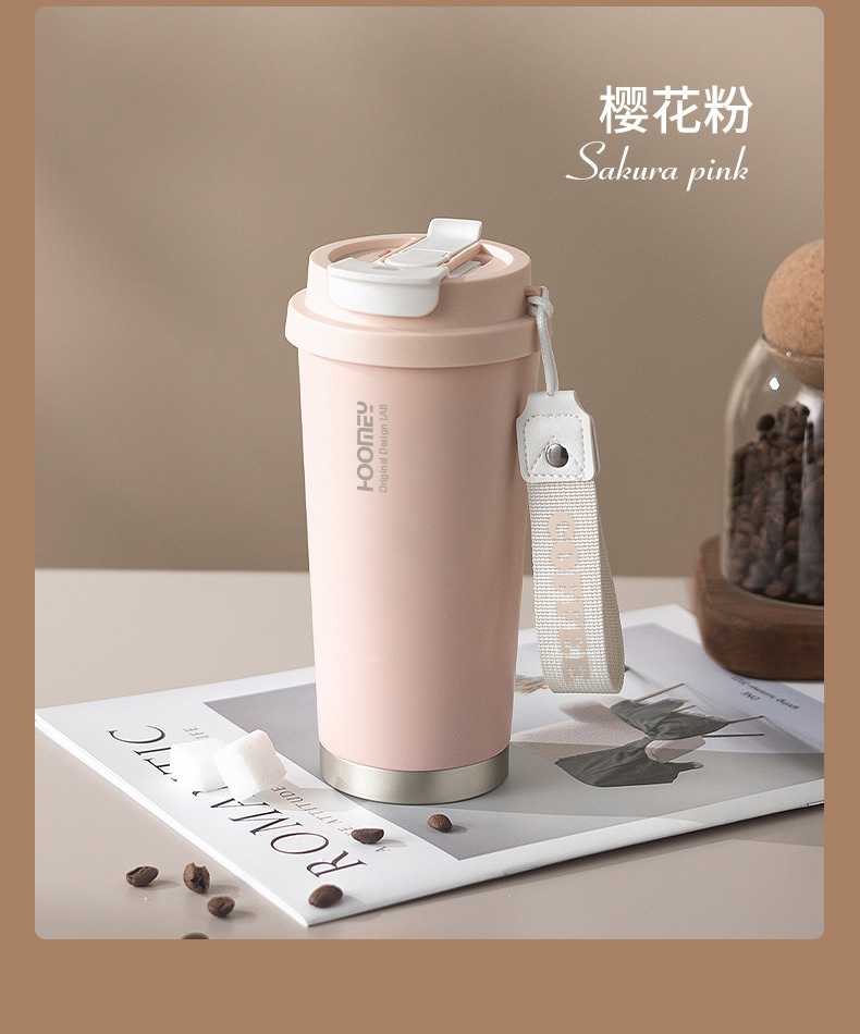 Customized thermos cups with ceramic inner linings, coffee cups for boys and girls, high appearance standards, straw water cups, and new student travel cups pic 16