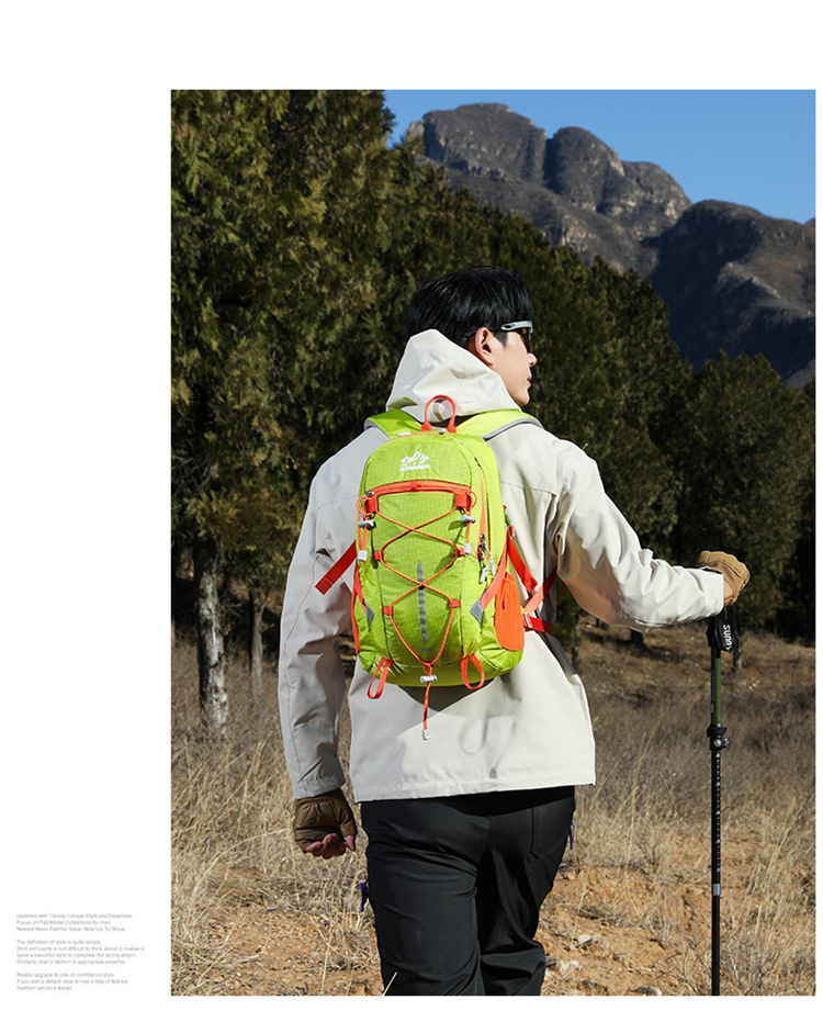 Al aire libre mochila de escalada peso ligero a prueba de agua mochila de senderismo ciclismo camping mochila de viaje fabricante al por mayor pic 22