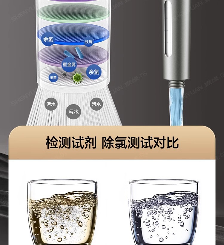 涡轮增压花洒喷头超强淋雨花晒头浴头超级加压浴室沐浴莲蓬头套装详情19