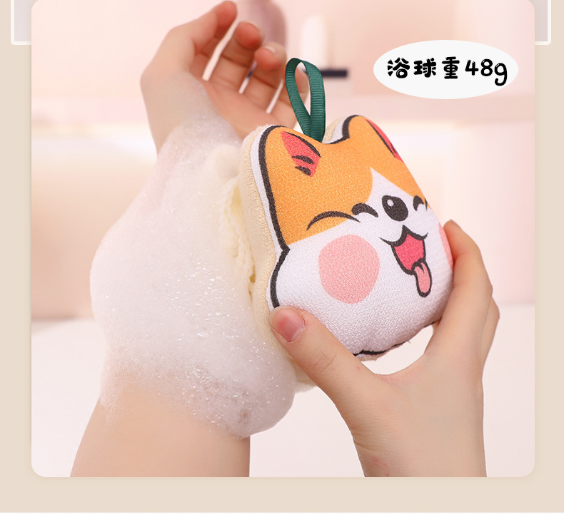 可爱卡通搓澡巾沐浴球工厂搓澡神器下泥洗澡巾新款浴花两用搓澡巾详情8