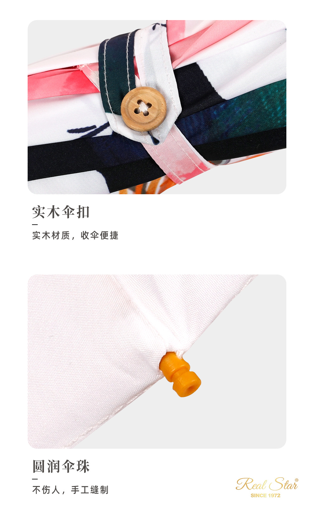 国风仿油纸伞水墨画布伞防雨搭配汉服装饰道具荷花芙蕖详情13
