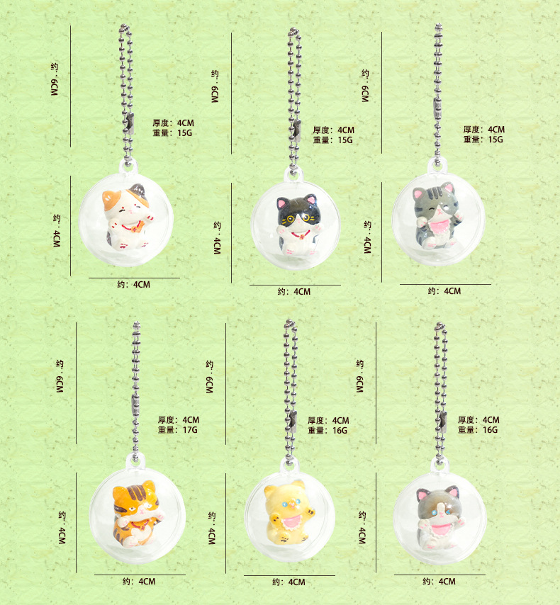 原创糯叽叽元气猫猫摆件可爱精致树脂公仔居家桌面摆饰车内装饰品详情9