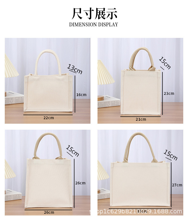 Customized laminated waterproof three-dimensional canvas bags, eco-friendly supermarket shopping bags, gift bags, advertising bags, and printed logos pic 5