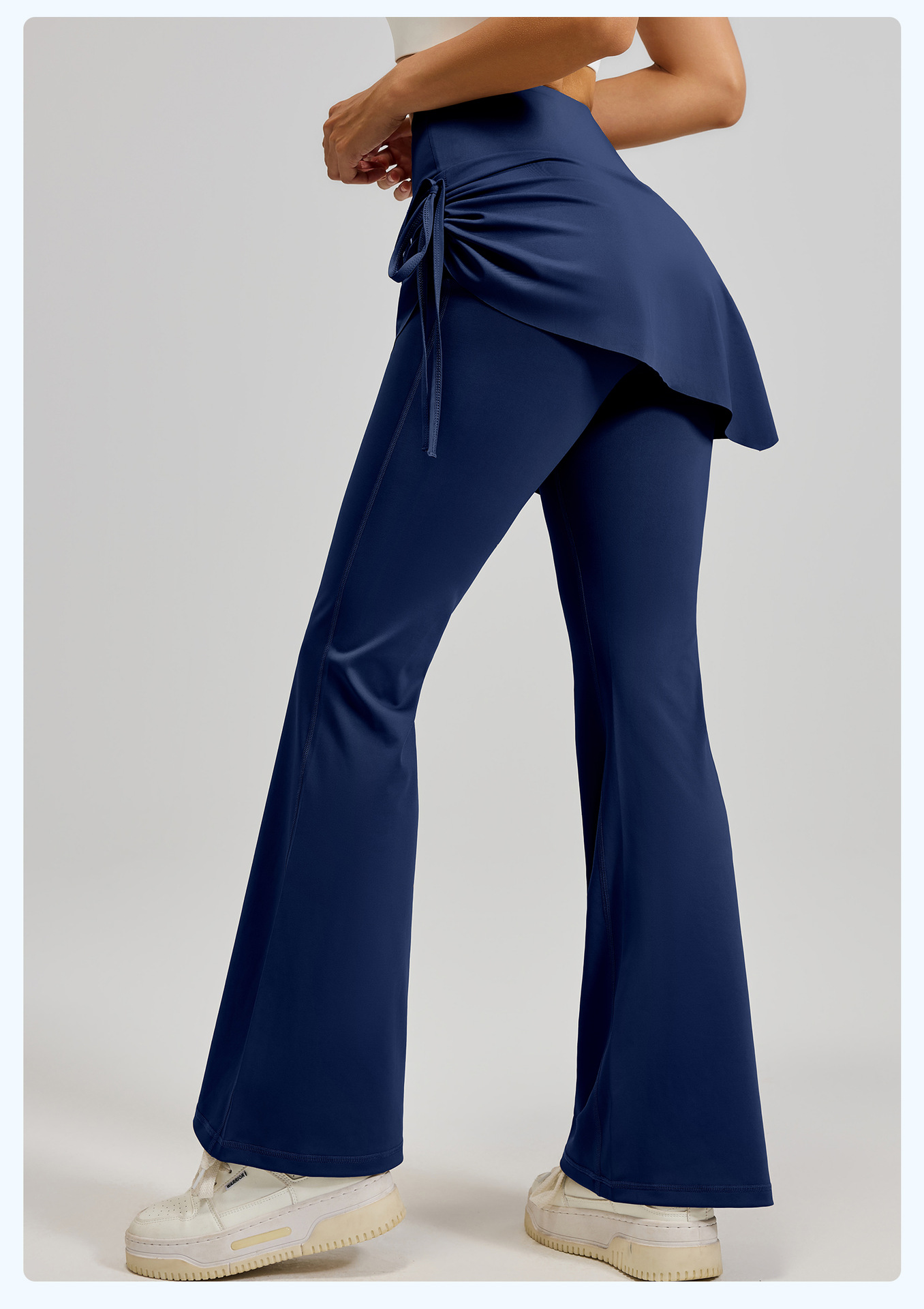 New wrinkled flared skirt pants, two sets of high-waisted, hip-lifting, slightly flared yoga pants for women pic 28