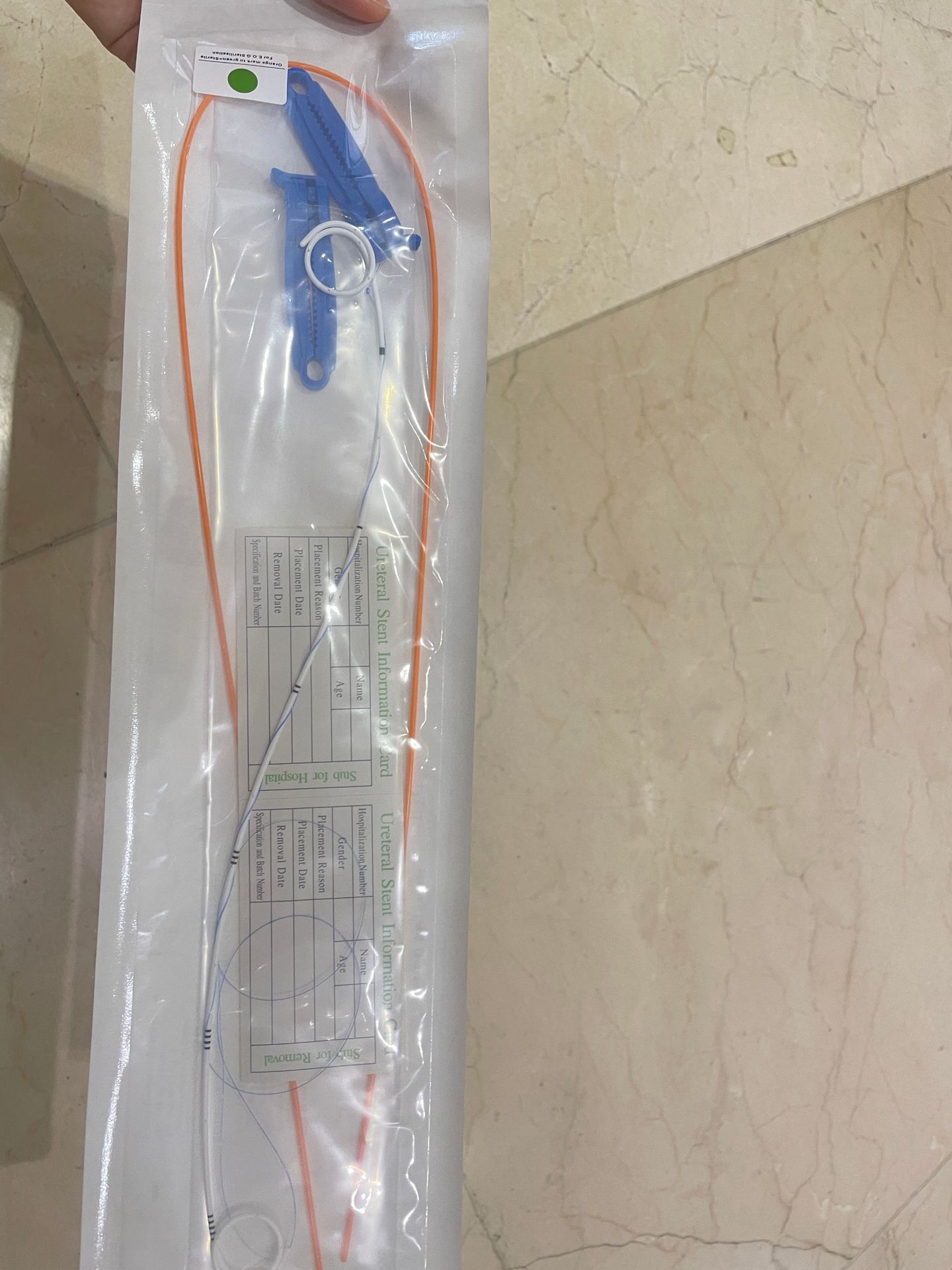 跨境专供一次性输尿管支架独立英文独立包装双J支架泌尿外科器械详情6