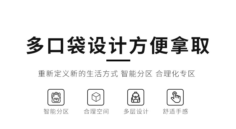 This simple and trendy double-shoulder computer bag for both men and women is fashionable and versatile. It has a large capacity and is a niche backpack with a PU waterproof leather film pic 11