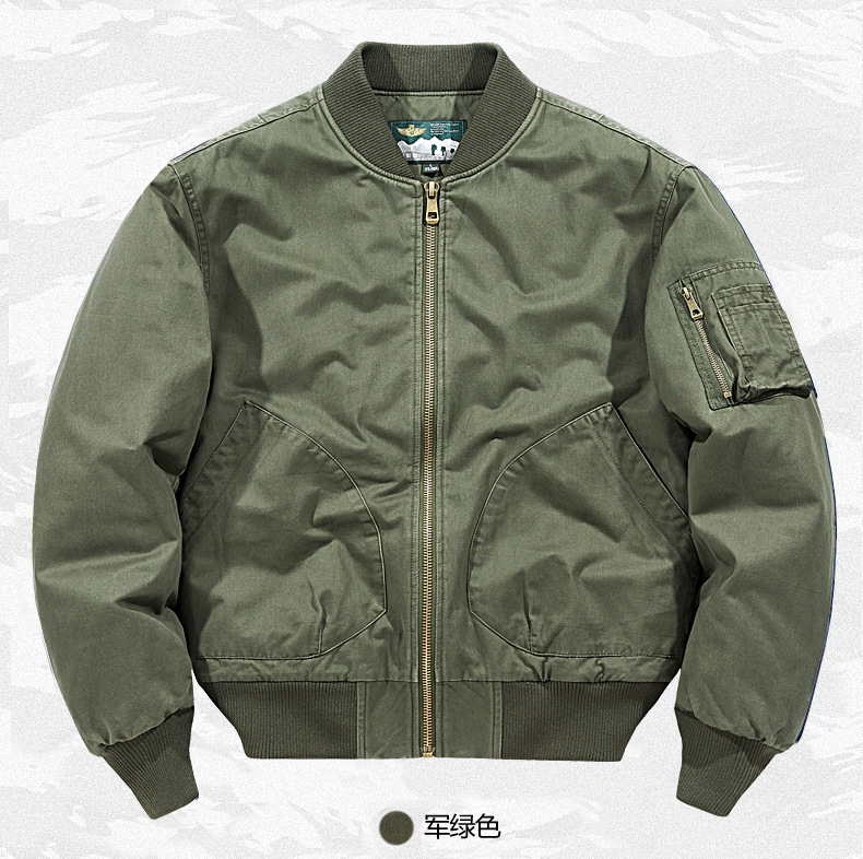 2024春秋新款飞行夹克棉衣男款V领青年上衣工装外套男春秋款棉服详情10