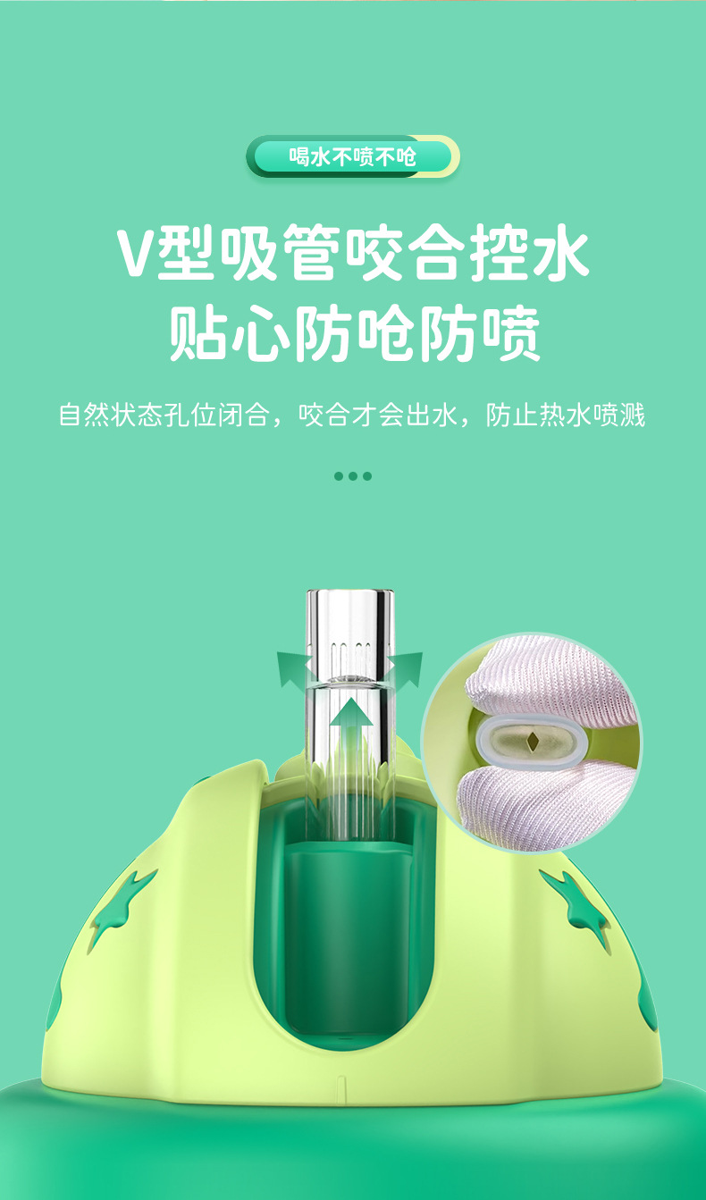 儿童水杯大容量塑料吸管杯宝宝喝水便携水杯防摔防漏夏季水杯批发详情8