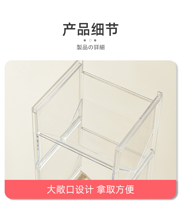 Tea bag storage box, capsule coffee storage rack, tea room shelf, office tea storage box pic 16