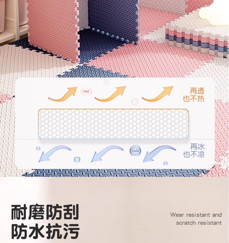 Tianli spliced foam floor mat, household baby crawling mat, thickened tatami floor mat, baby and children crawling mat pic 10