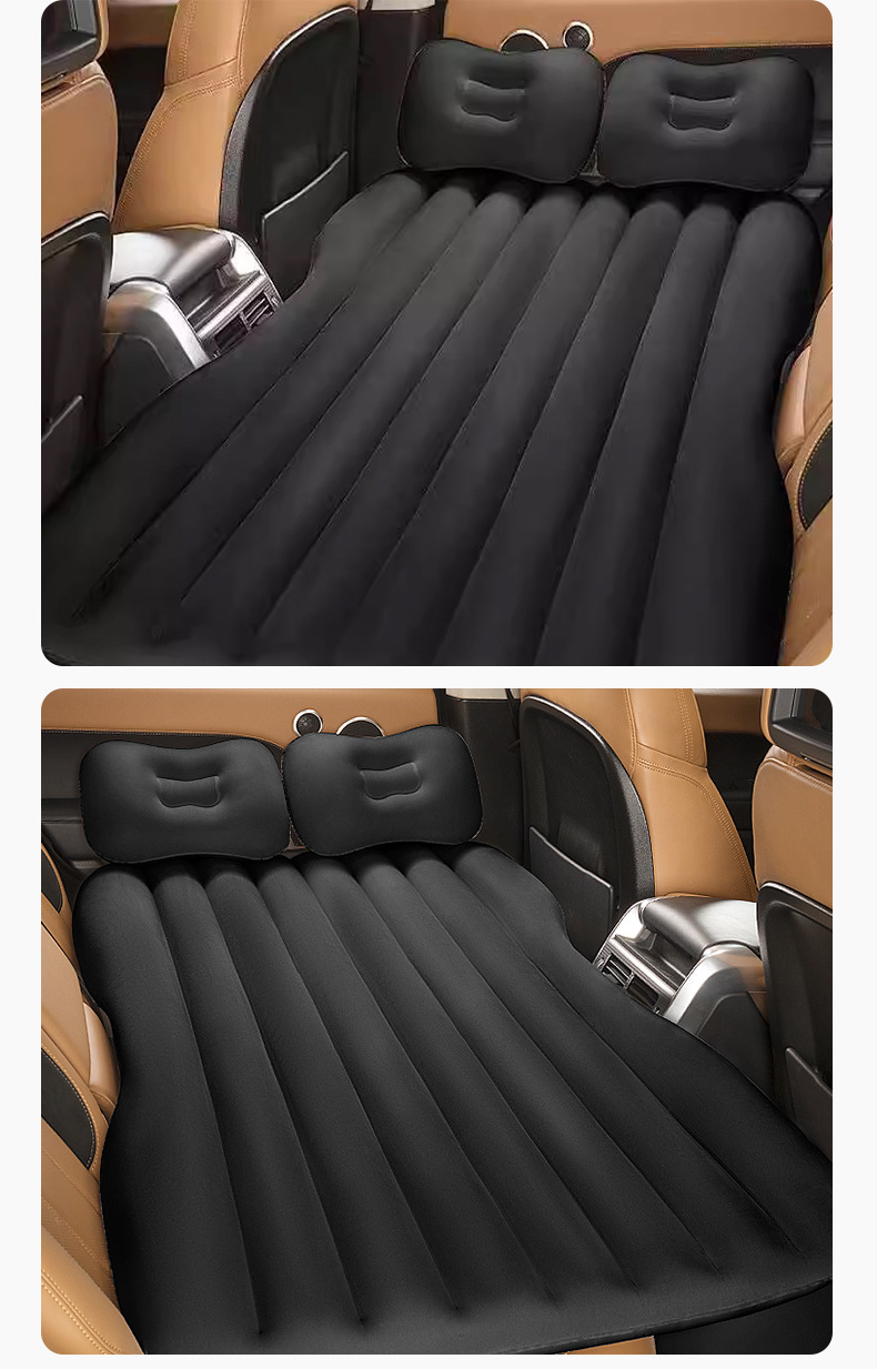 工厂现货汽车充气床pvc植绒车载充气床家用轿车旅行车载后排睡垫详情19