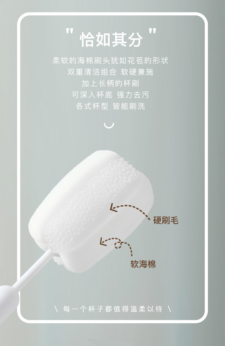 多功能清洁刷长柄杯刷锅刷钢丝球清洁球破壁机刷厨房清洁工具详情2