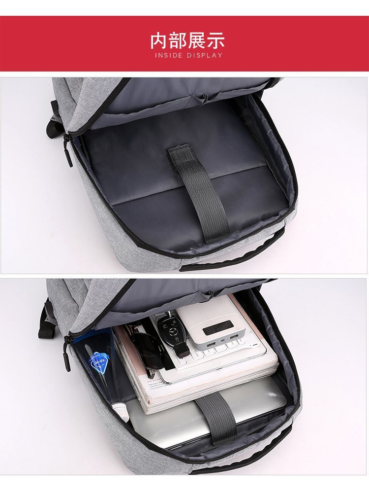 Cross-border 2026 New Business backpack, usb charging Schoolbag, travel waterproof laptop bag, backpack pic 26
