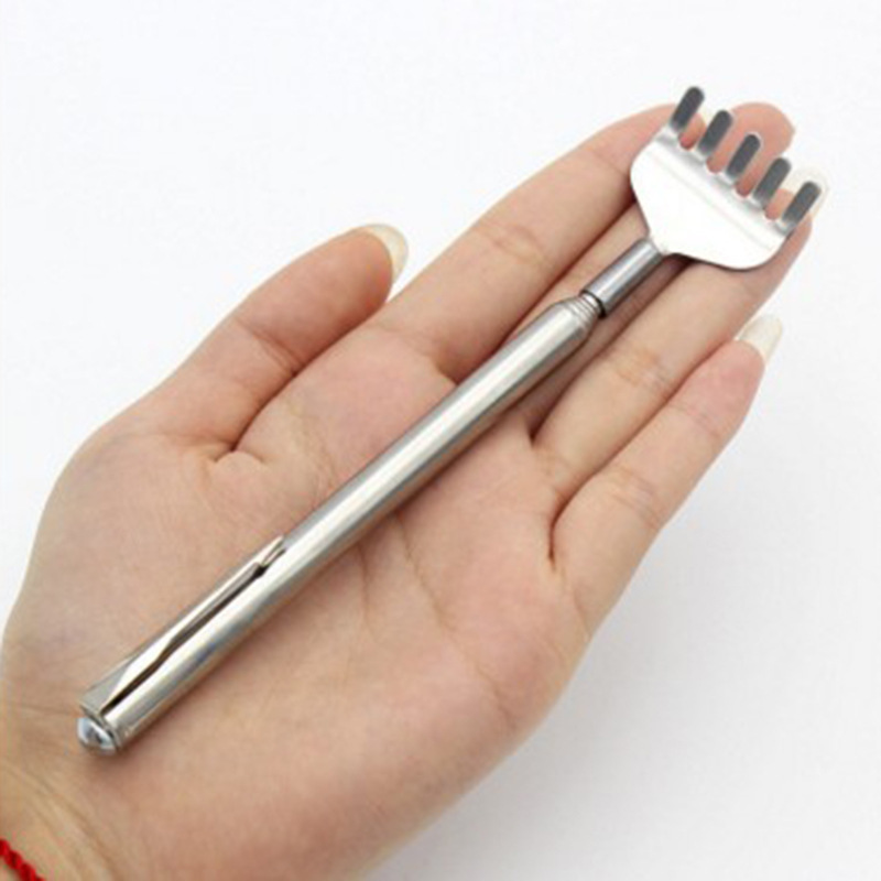 五节痒痒挠钢笔式抓背器不锈钢伸缩老人用挠痒神器抓痒耙美容护肤美发工具详情10