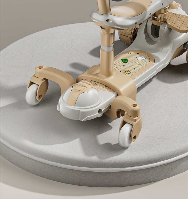 儿童滑板车生日礼物厂家直销闪光1-3-6岁小孩滑滑车五合一遛娃详情20