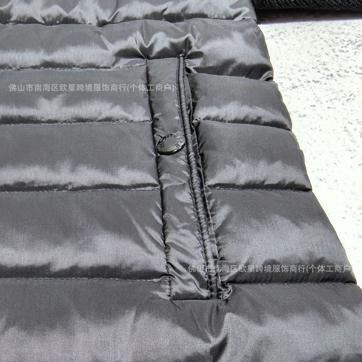 The new M brand knitted patchwork casual down jacket for men, featuring white duck down, is warm, fashionable and slimming pic 14