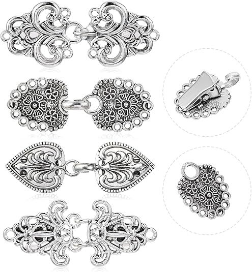 欧美复古合金毛衣夹丝巾开衫扣衬衣领夹防走光束紧夹胸针厂家直销详情4