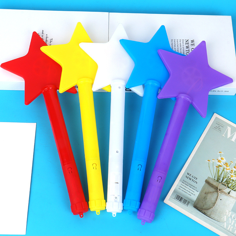 Large five-pointed star flash sticks, flat seven-color five-pointed star glow sticks, concert luminous gifts manufacturer wholesale pic 6