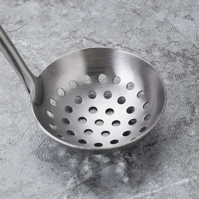 镀金 跨境 加厚不锈钢汤勺火锅漏勺隔油勺套装家用厨具防烫火锅勺详情21