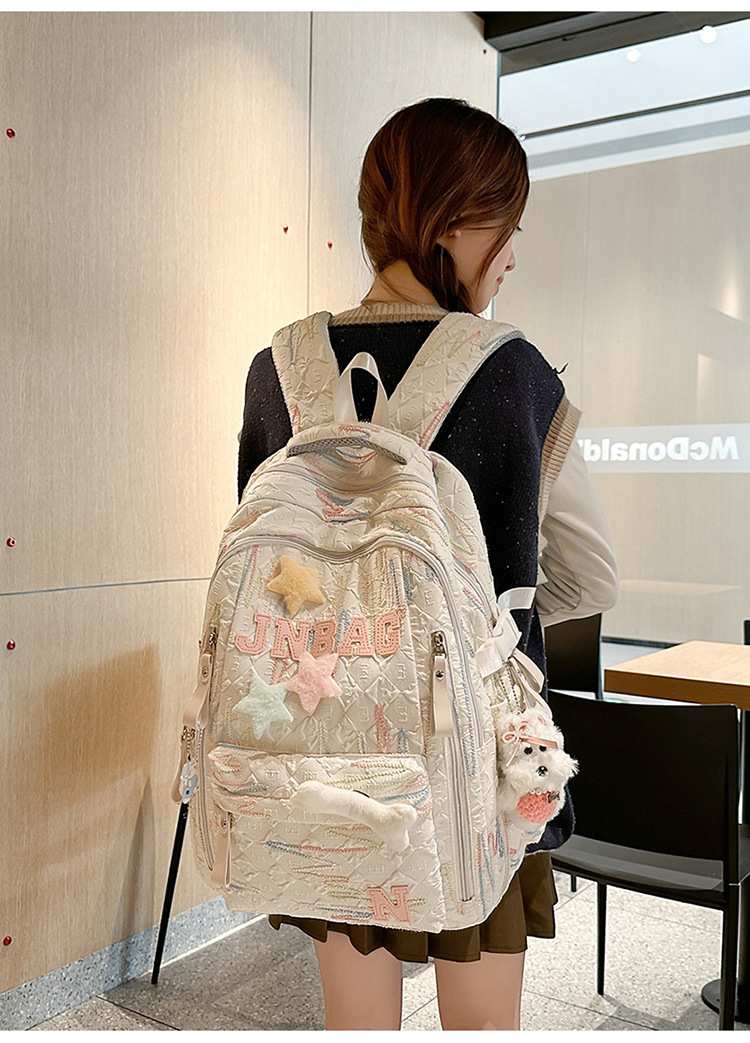 High appearance level schoolbag for junior high school girls, cute and lightweight backpack for primary school students, and large-capacity backpack for senior high school students pic 11