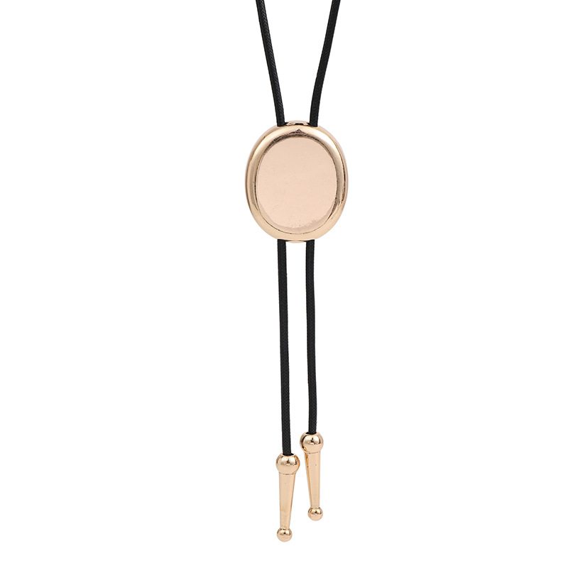 跨境新款亚马逊复古长款毛衣链几何吊坠金属项链高级简约欧美批发详情8