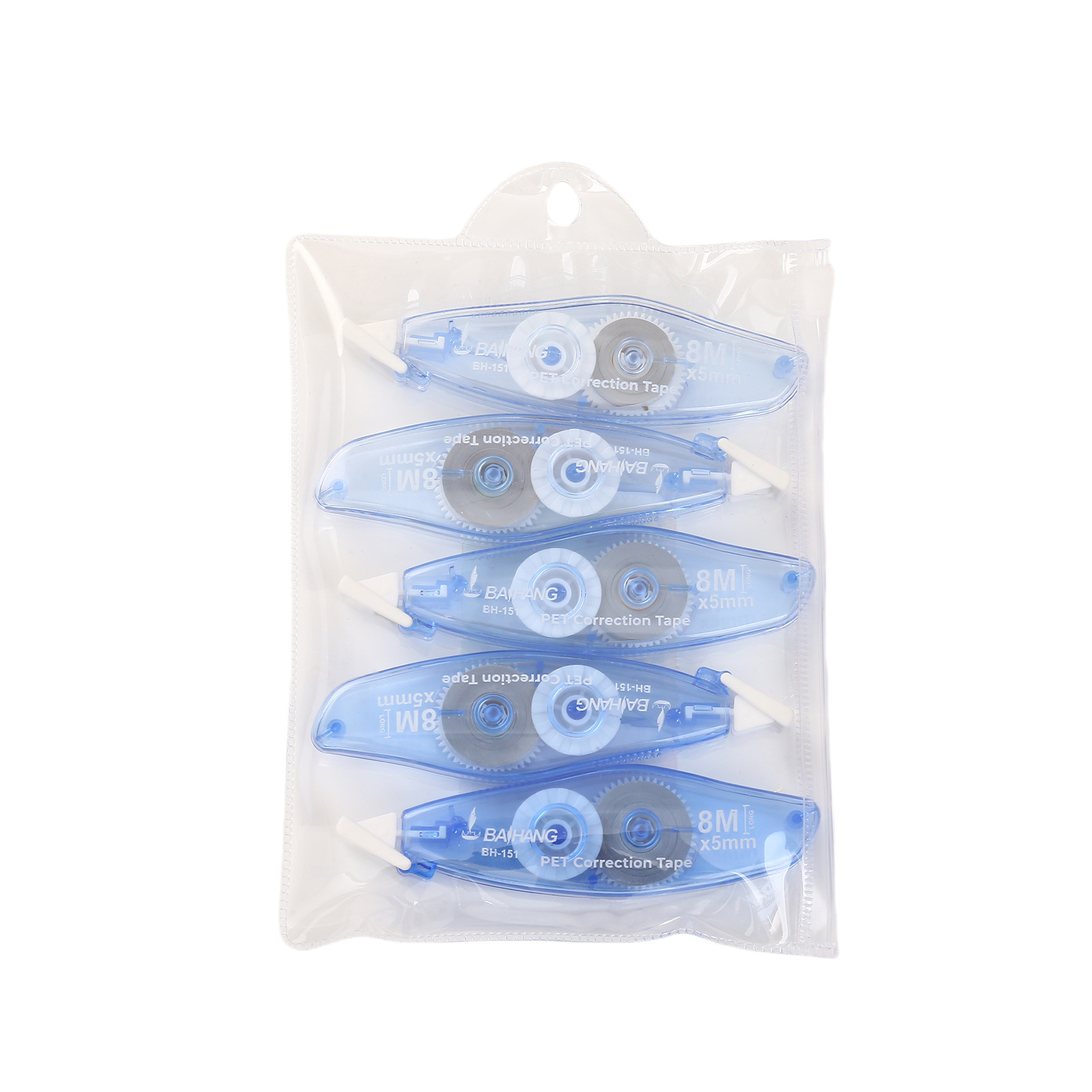 Gradient color correction tape, student examination and office correction tape, high appearance level, no tape jam set, large capacity correction tape pic 3