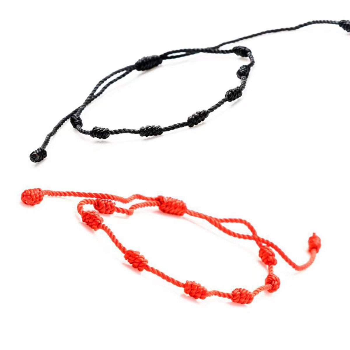 Cross-border best-selling fashionable 7-knot lucky bracelet, simple and individual, hand-woven adjustable couple friendship bracelet cover pic 8