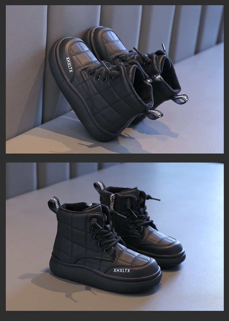 童鞋儿童棉鞋2024秋冬新款软底棉靴女童加绒面包鞋洋气保暖短靴子详情13