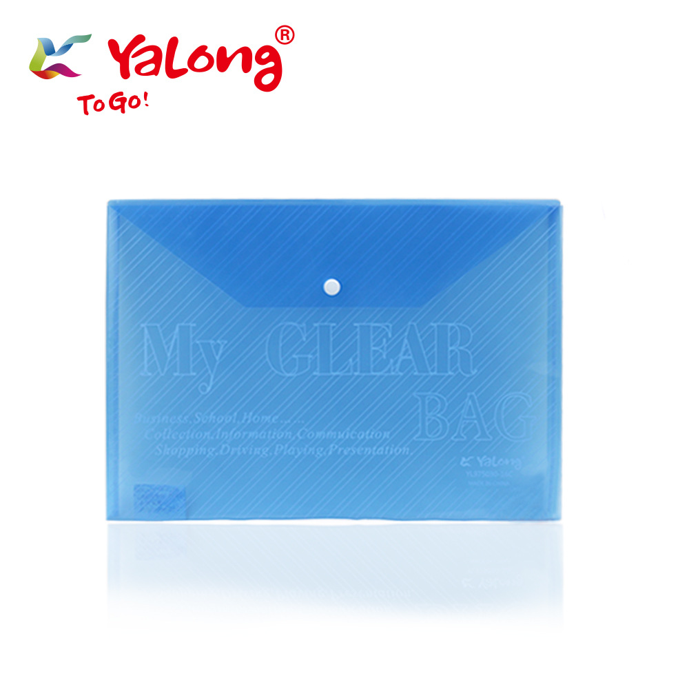 Cross-border customizable LOGO file bag, A4 office filing file bag, waterproof transparent PVC material pic 4