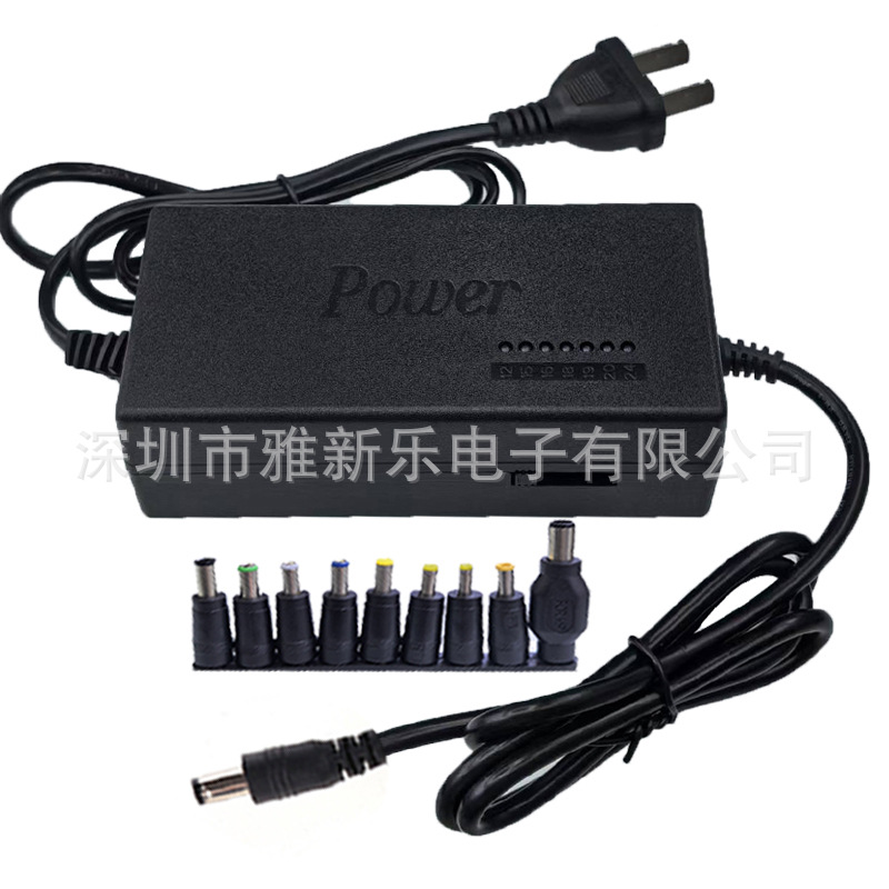 Adjustable power supply 12-24V notebook power supply, universal 9 connectors, speed and gear adjustment, multi-functional dual-wire and multi-interface pic 10