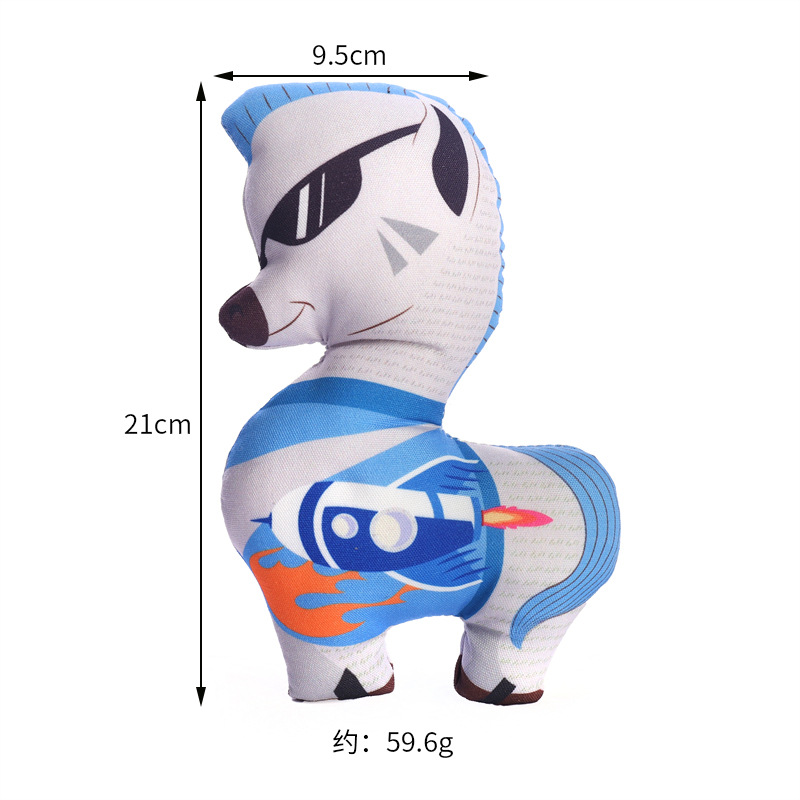 Dog toys, plush, vocal pets, teddy, Corgi, printed pony, teething, biting, boring, interactive products pic 5