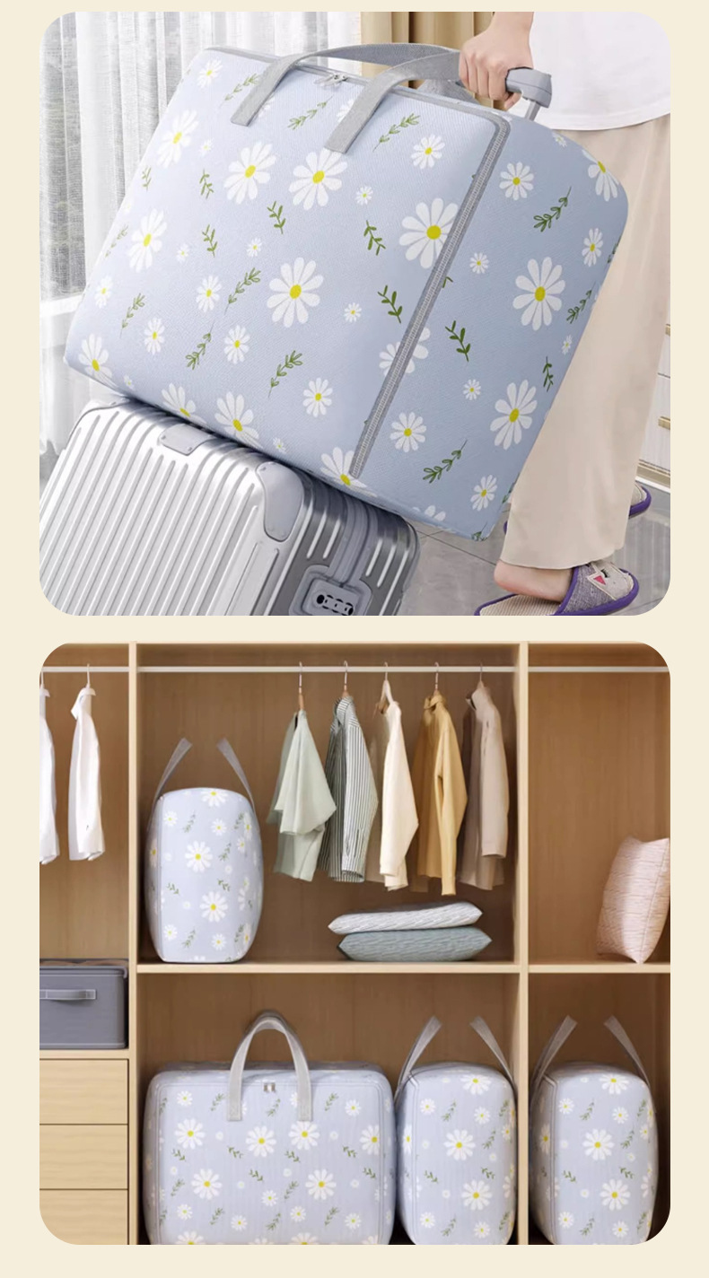 Storage bags for clothes, cotton quilts, quilts, large-capacity moving packing bags, sorting bags for clothes pic 10